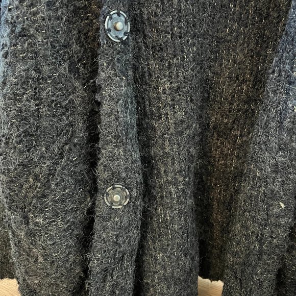 Free People‎ chunky dark grey knit sweater (xs) - Picture 3 of 5